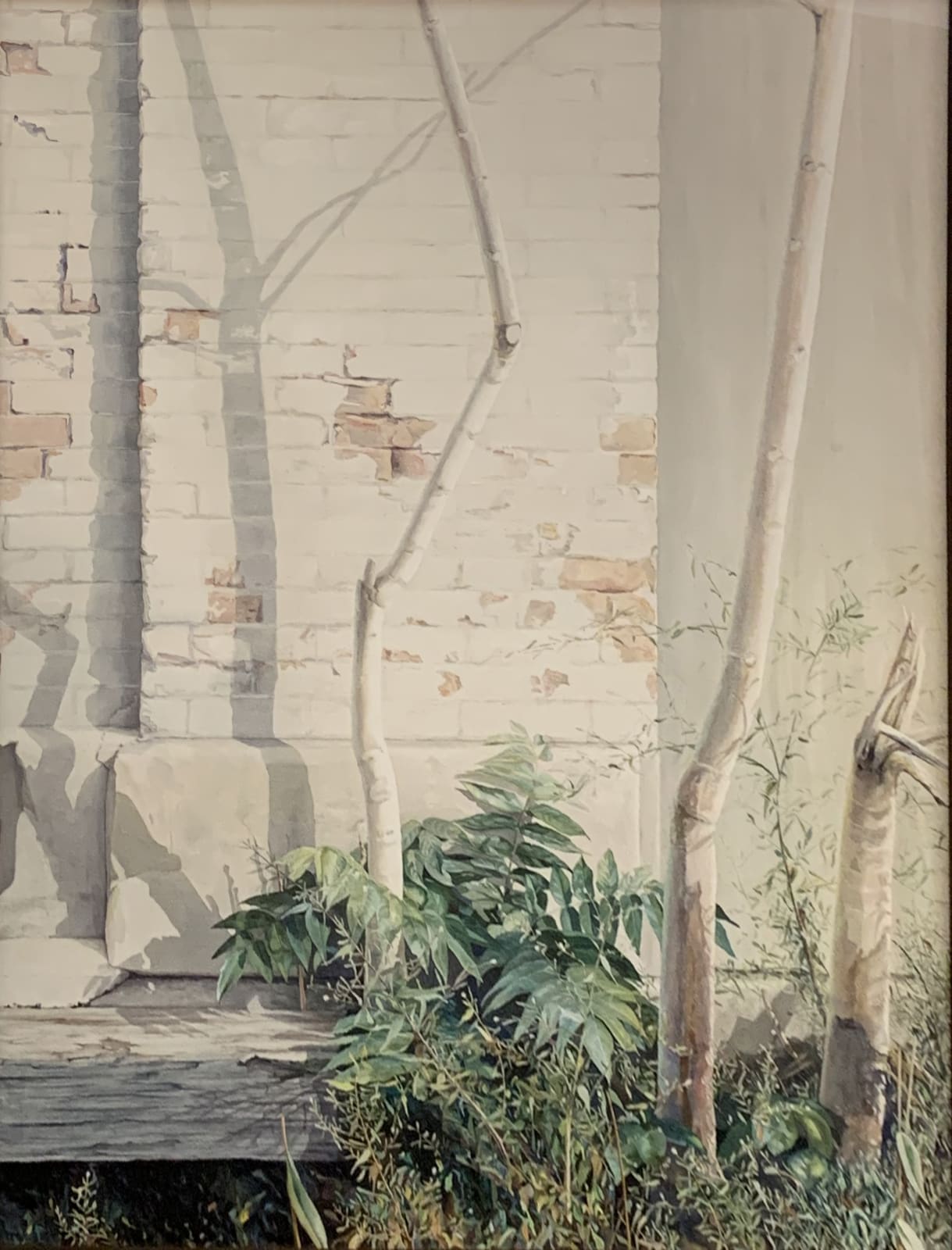 Mary Lou Ferbert, Ailanthus Trees & Warehouse, 1994