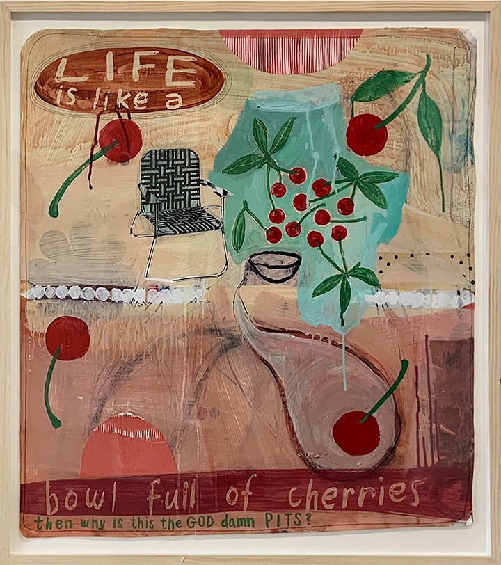 Liz Maugans, Ode to Erma Diptych, At Wit's End (right panel, 2020