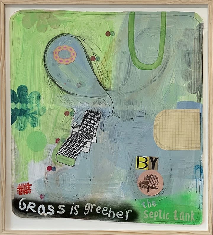 Liz Maugans, Ode to Erma Diptych, At Wit's End (left panel), 2020