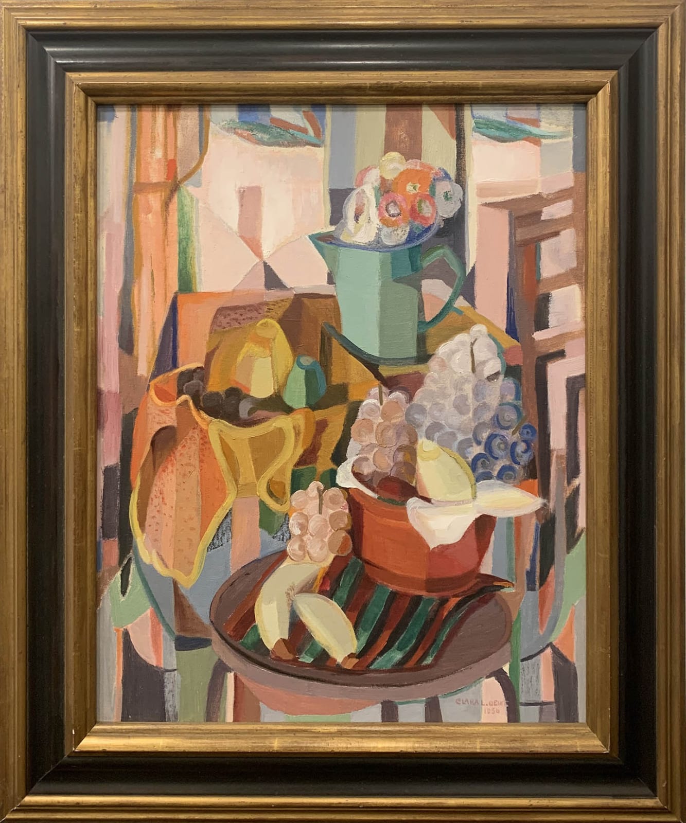 Clara Deike, E346 Still Life with Flowers & Fruit, 1956