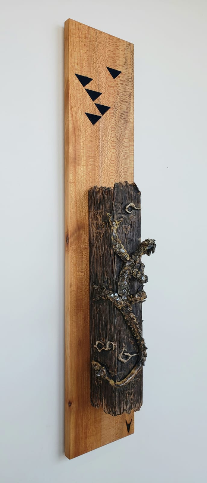 Ryu no Sakebi - Pottery by Matthew Richards, 47. Aizome Dragon, 2022