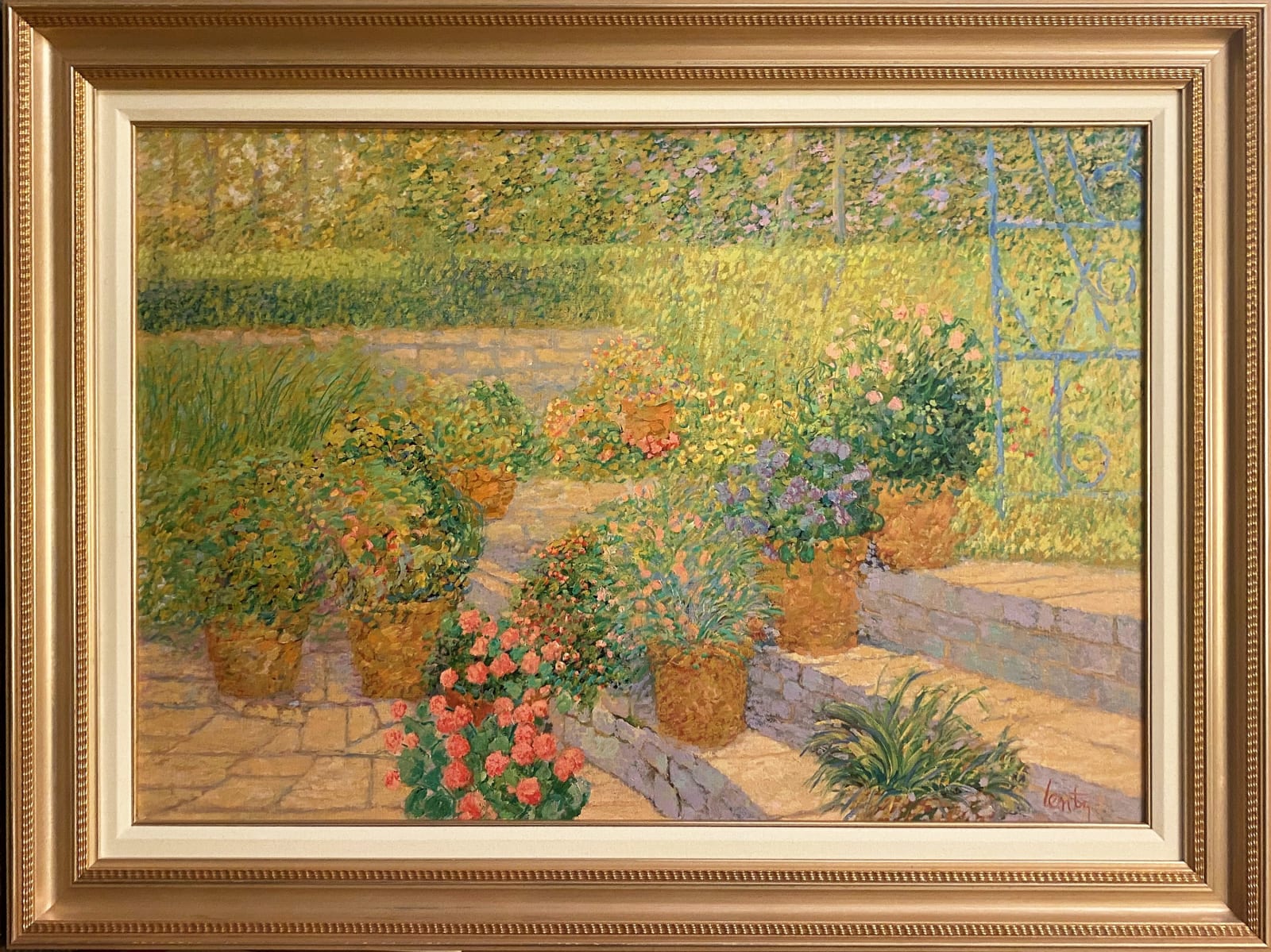 Jance Lentz, Flower Pots - Lentz Backyard