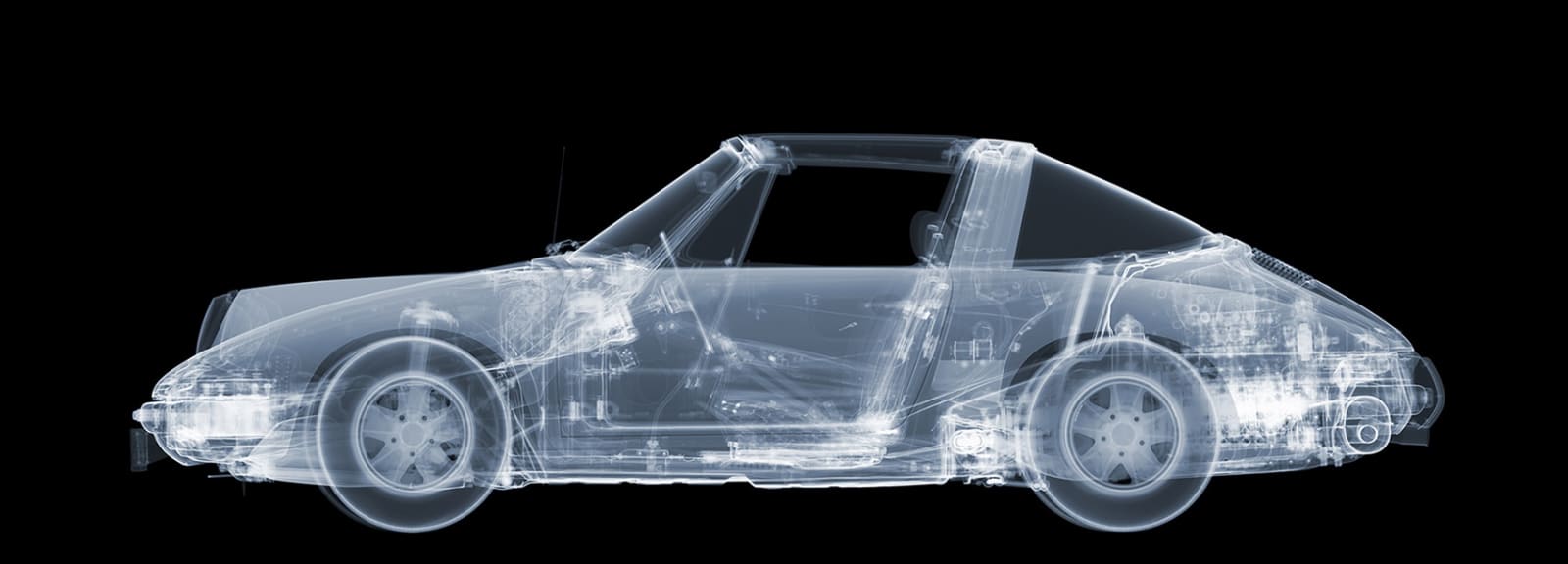 Nick Veasey, Porsche 911 Targa + Roof