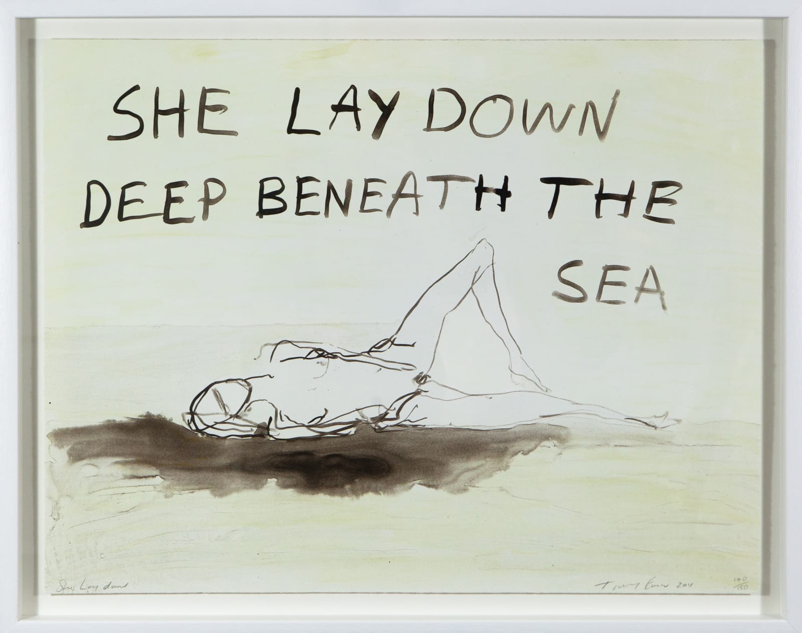 Tracey Emin, She Lay Down Deep Beneath The Sea