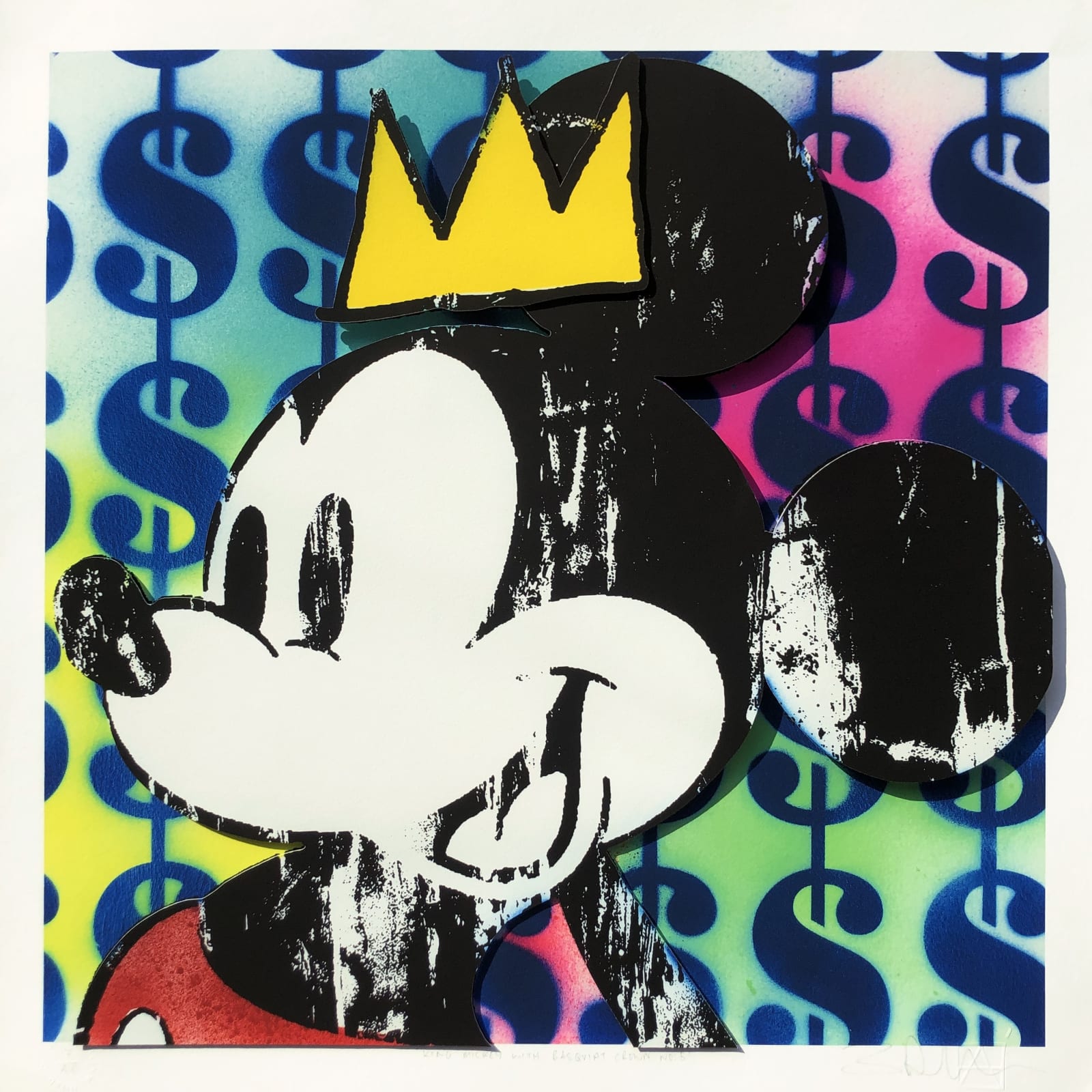 Ben Allen, King Mickey With Basquiat Crown No.5