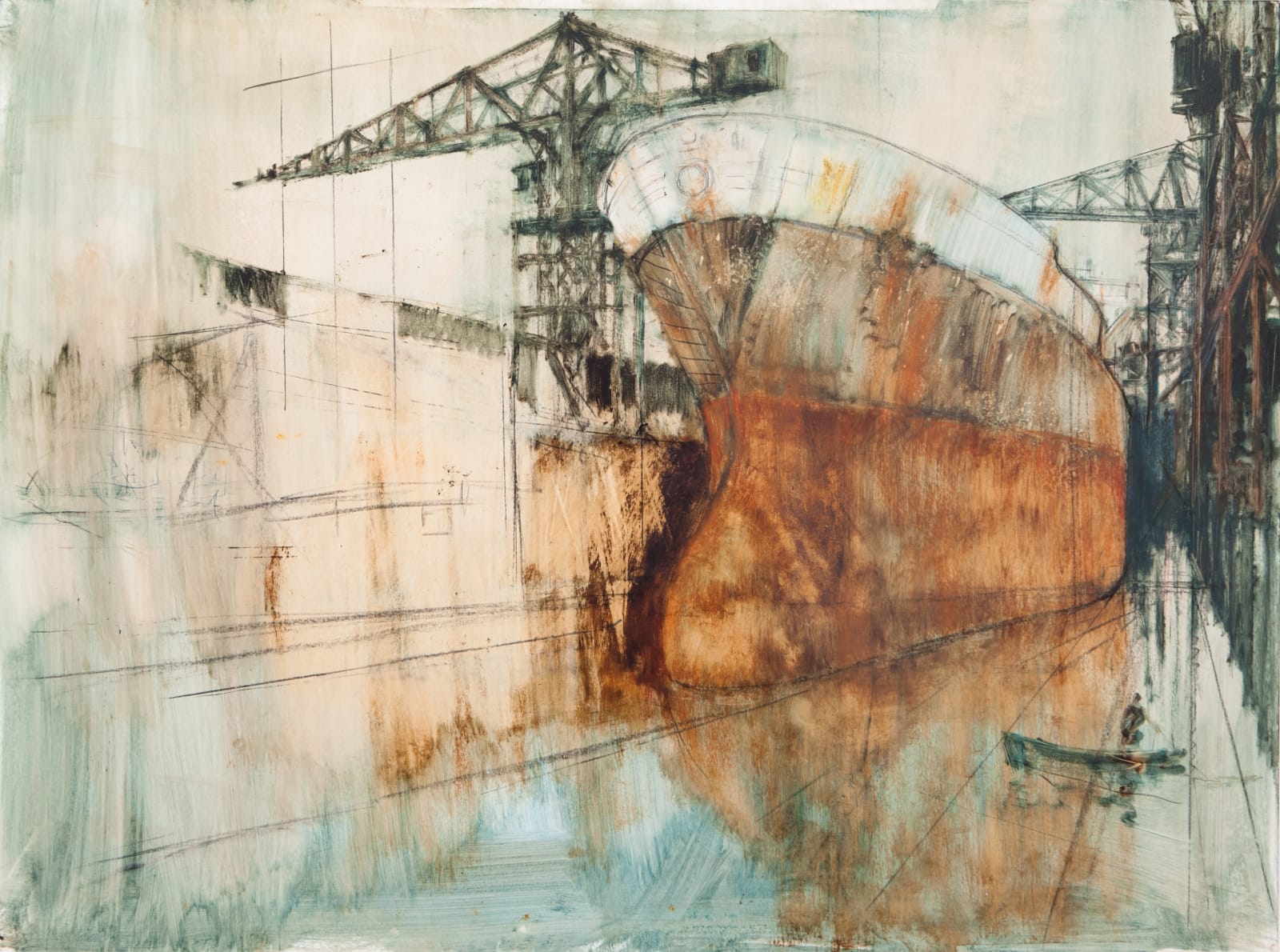 Anthony Amos, Tanker At Dock