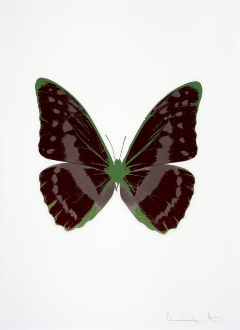 Damien Hirst, Souls III - Burgundy/Gunmetal/Leaf Green