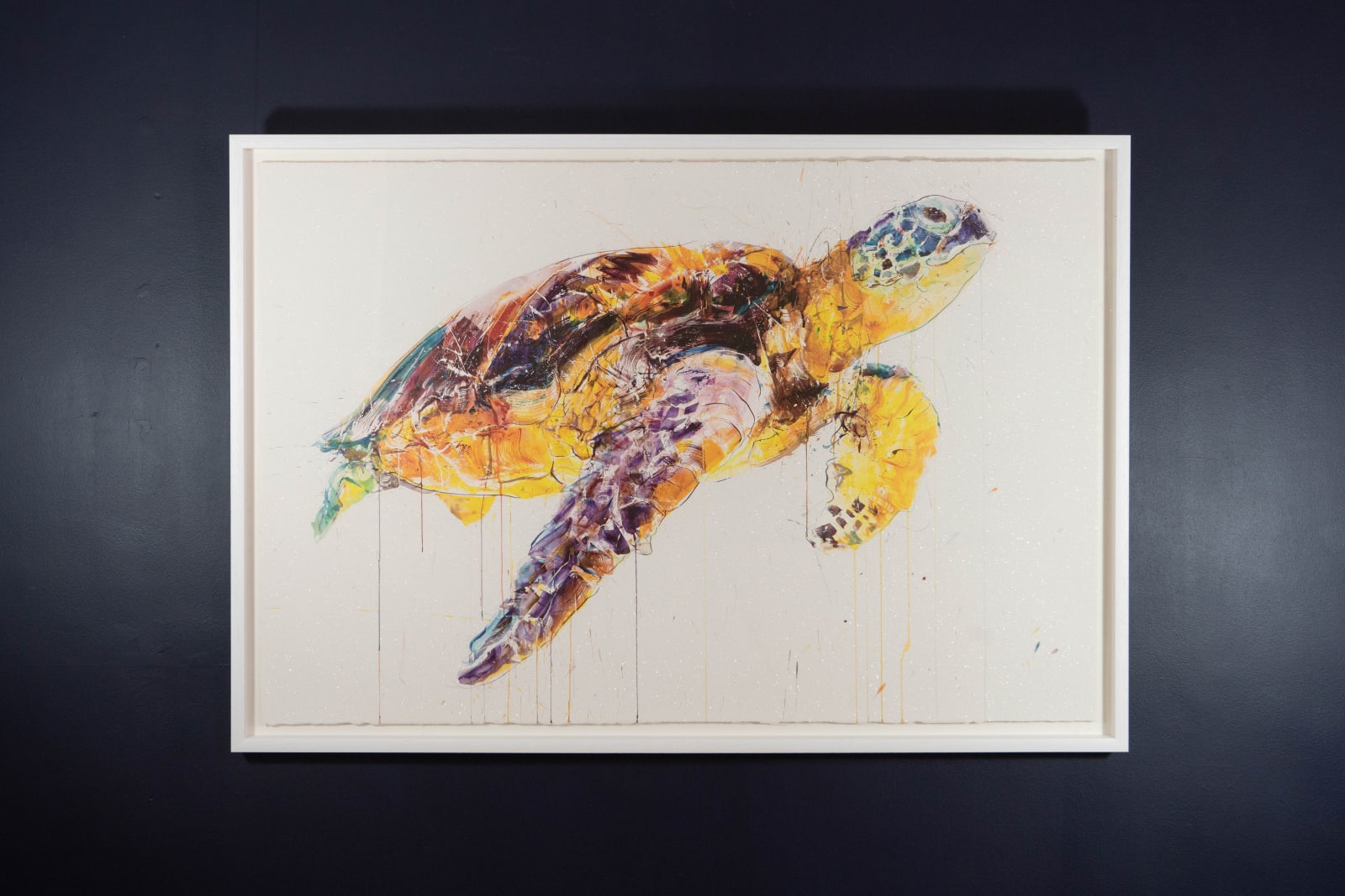 Dave White, Sea Turtle - Gold Leaf & Diamond Dust