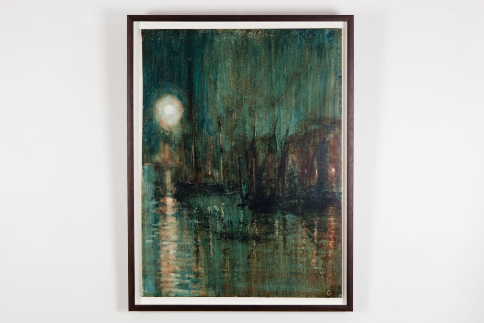 Anthony Amos, Moonlit Harbour (double sided)