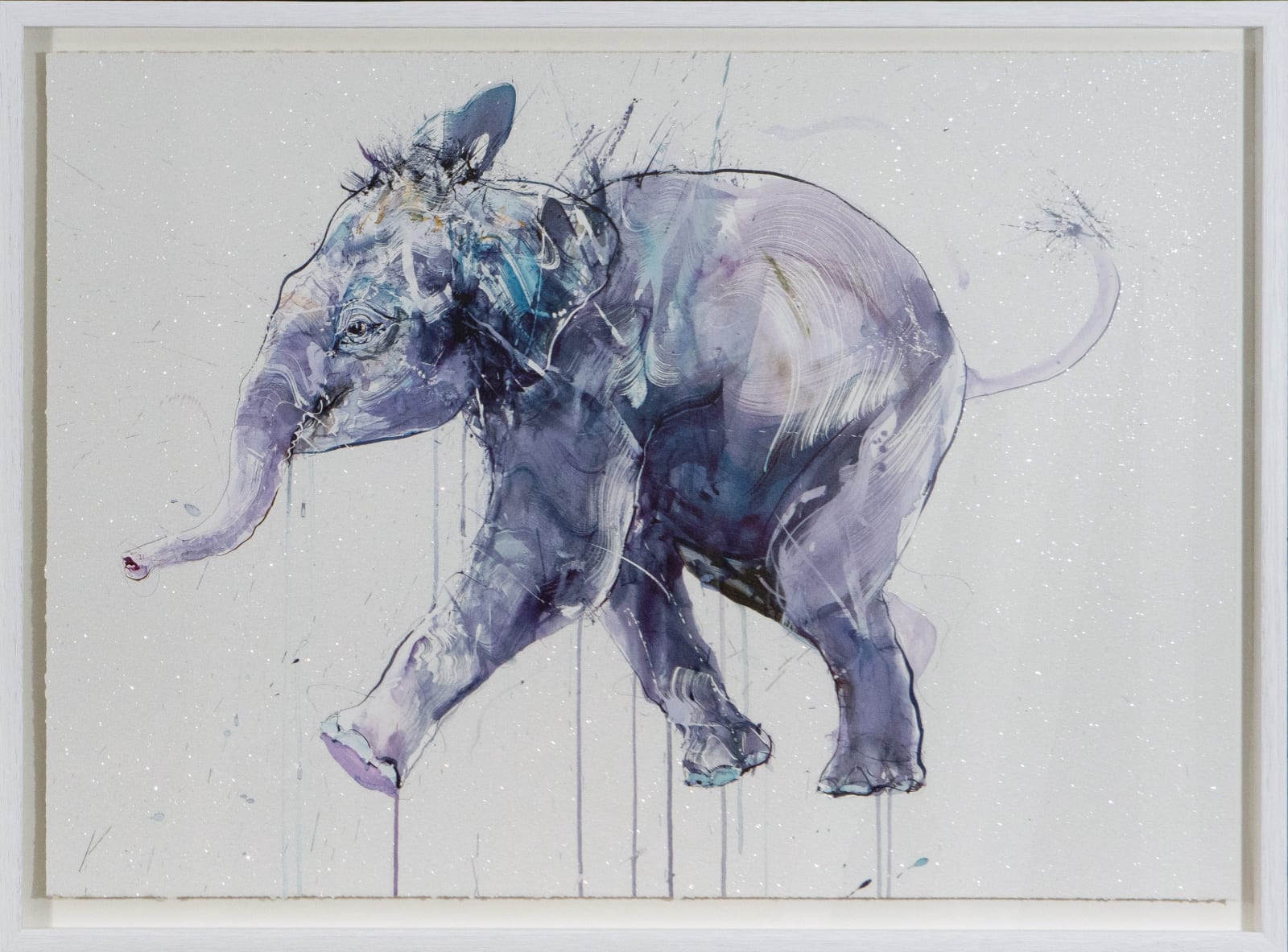 Dave White, Young Elephant I - Diamond Dust