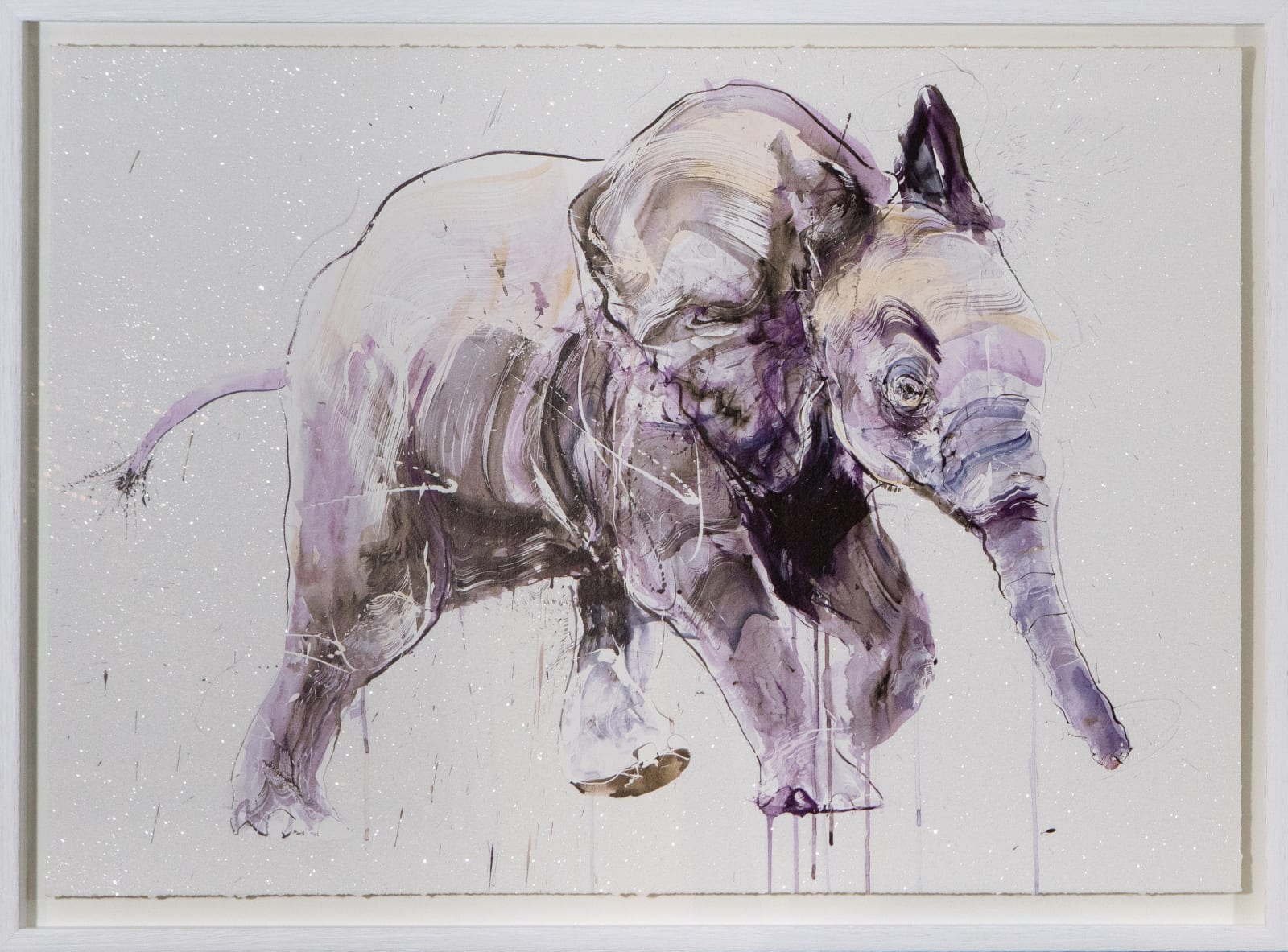 Dave White, Young Elephant II - Diamond Dust