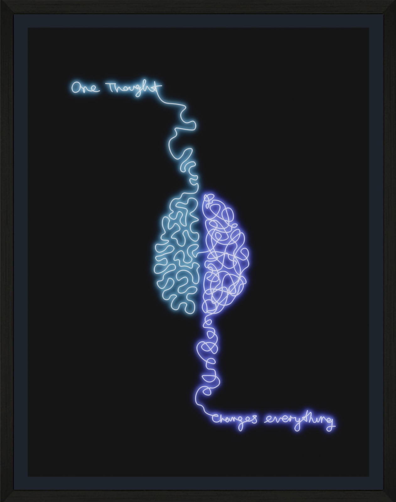 Lauren Baker, One Thought (Brain) - Blue