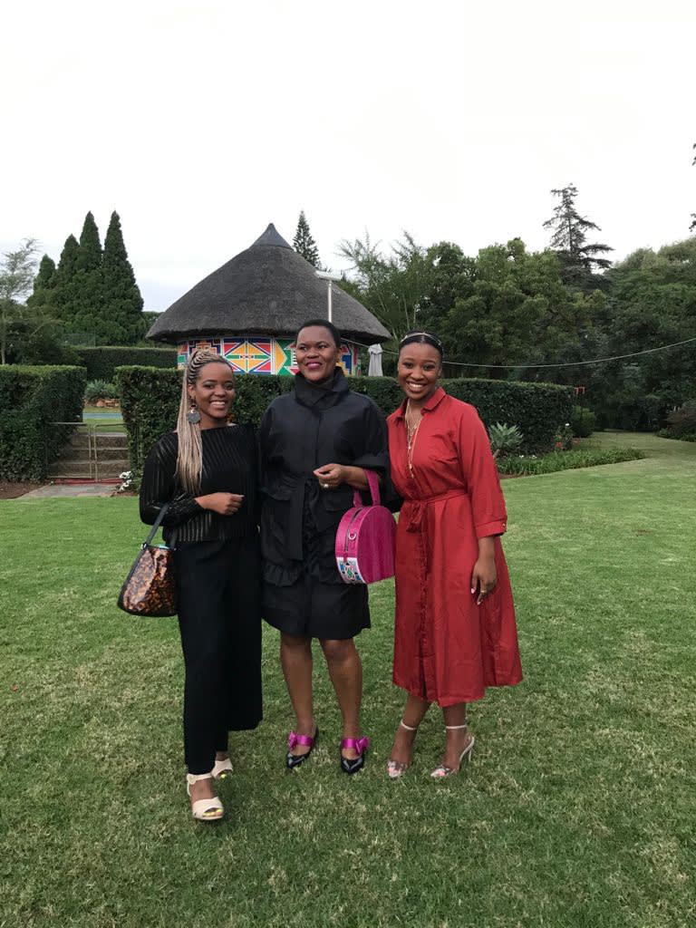 From the left: Ruzy Rusike, Amanda Dambuza and Khumi Waleng-Friedman