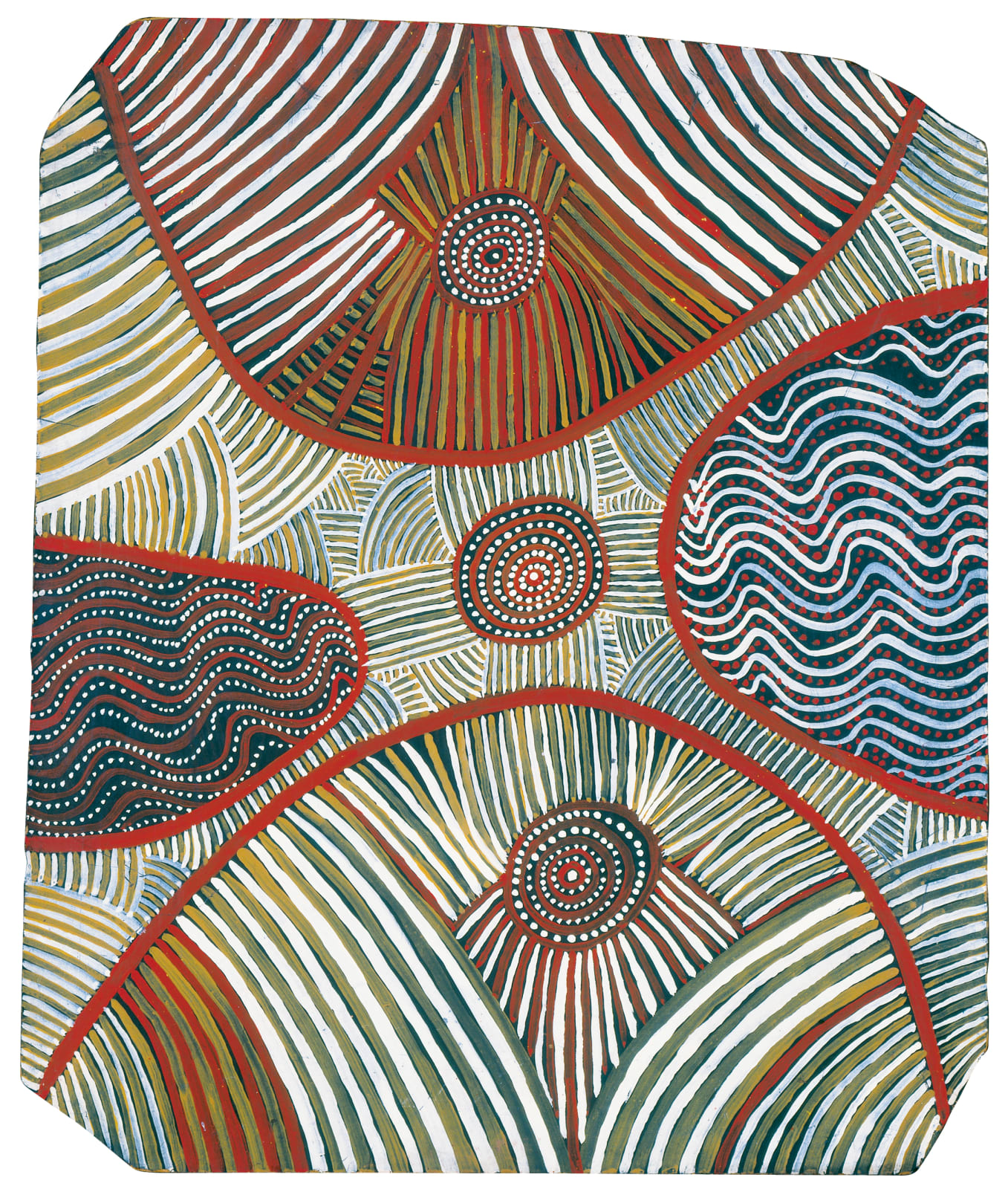 Mick Namararri Tjapaltjarri, Water Dreaming, 1972