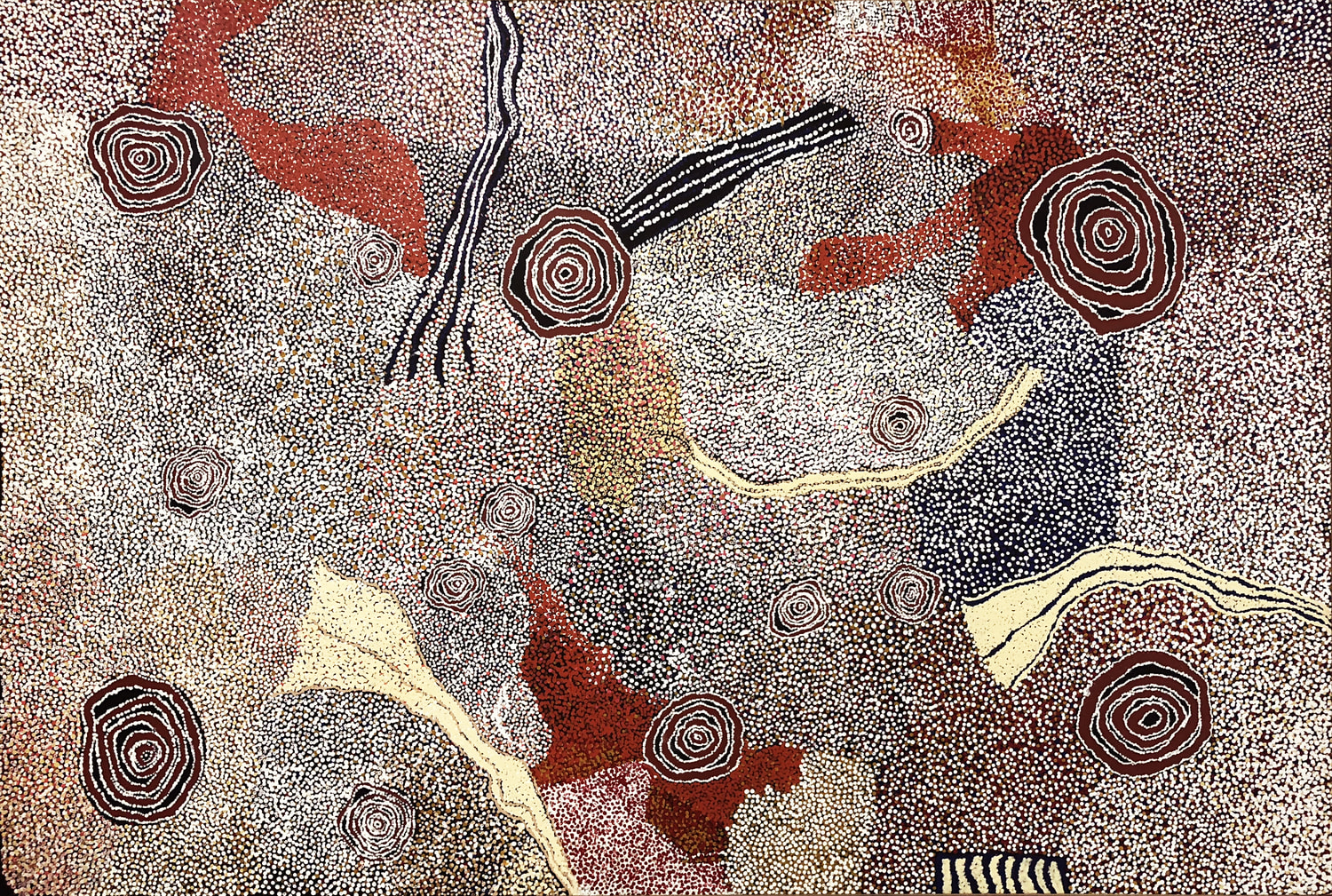 Bill Whiskey Tjapaltjarri, Rockholes and country near the Olgas, 2007