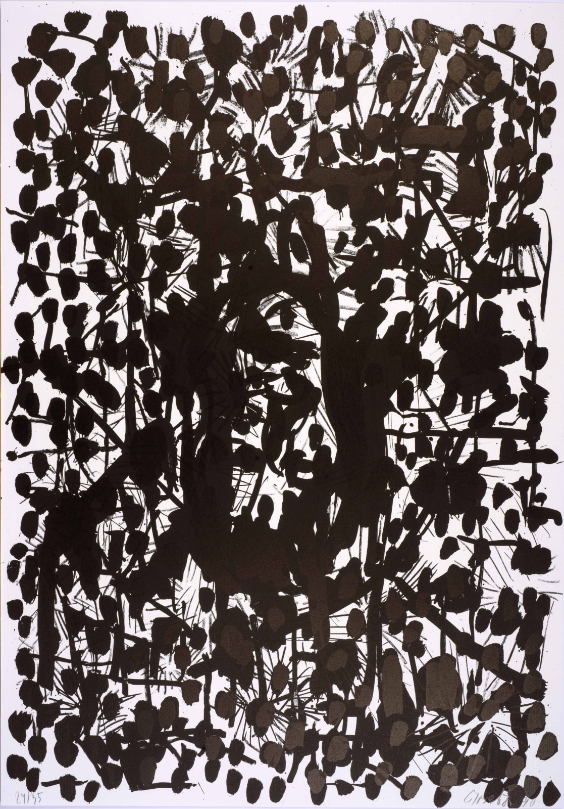 Georg Baselitz, Suite 45: One plate, 1990
