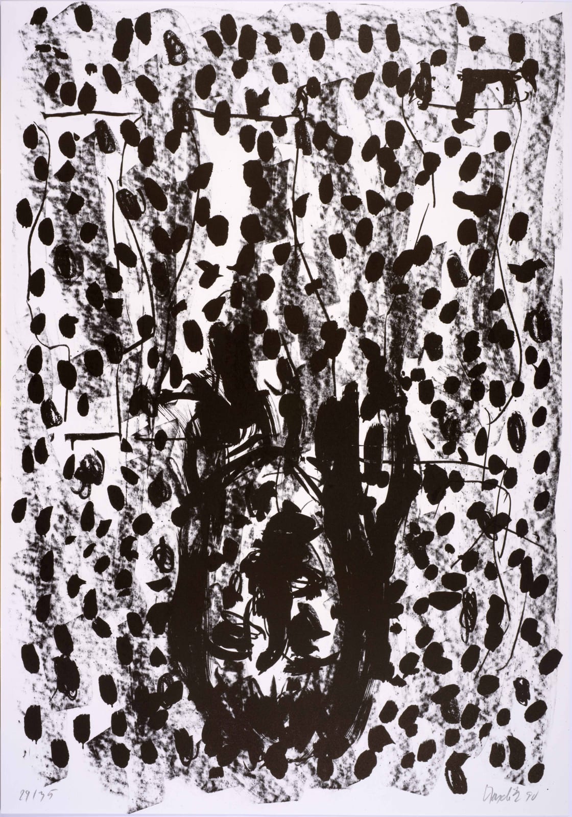 Georg Baselitz, Suite 45: One plate, 1990