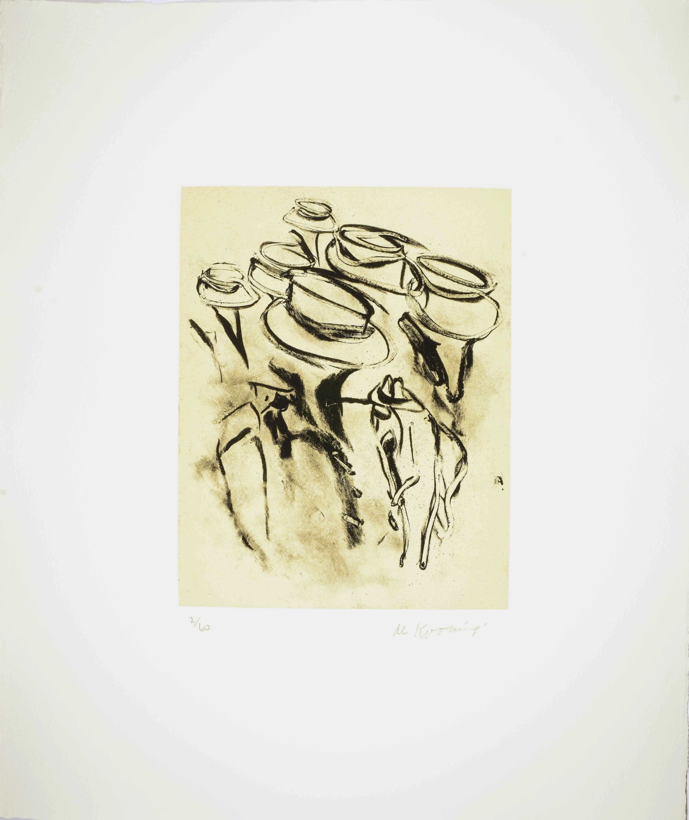 Willem de Kooning, Seventeen Lithographs for Frank O'Hara: Plate VIII, 1988
