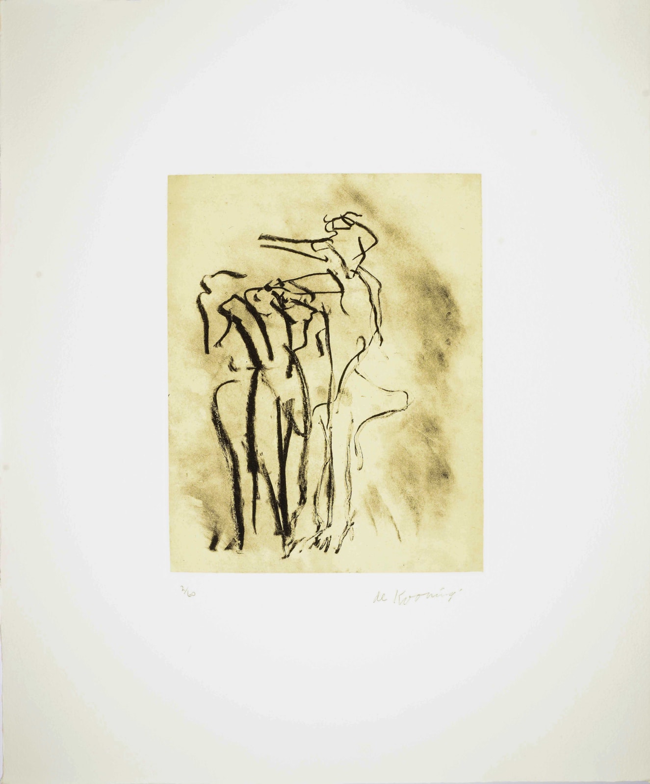 Willem de Kooning, Seventeen Lithographs for Frank O'Hara: Plate XII, 1988