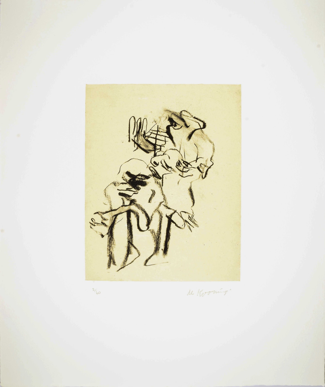 Willem de Kooning, Seventeen Lithographs for Frank O'Hara: Plate X, 1988