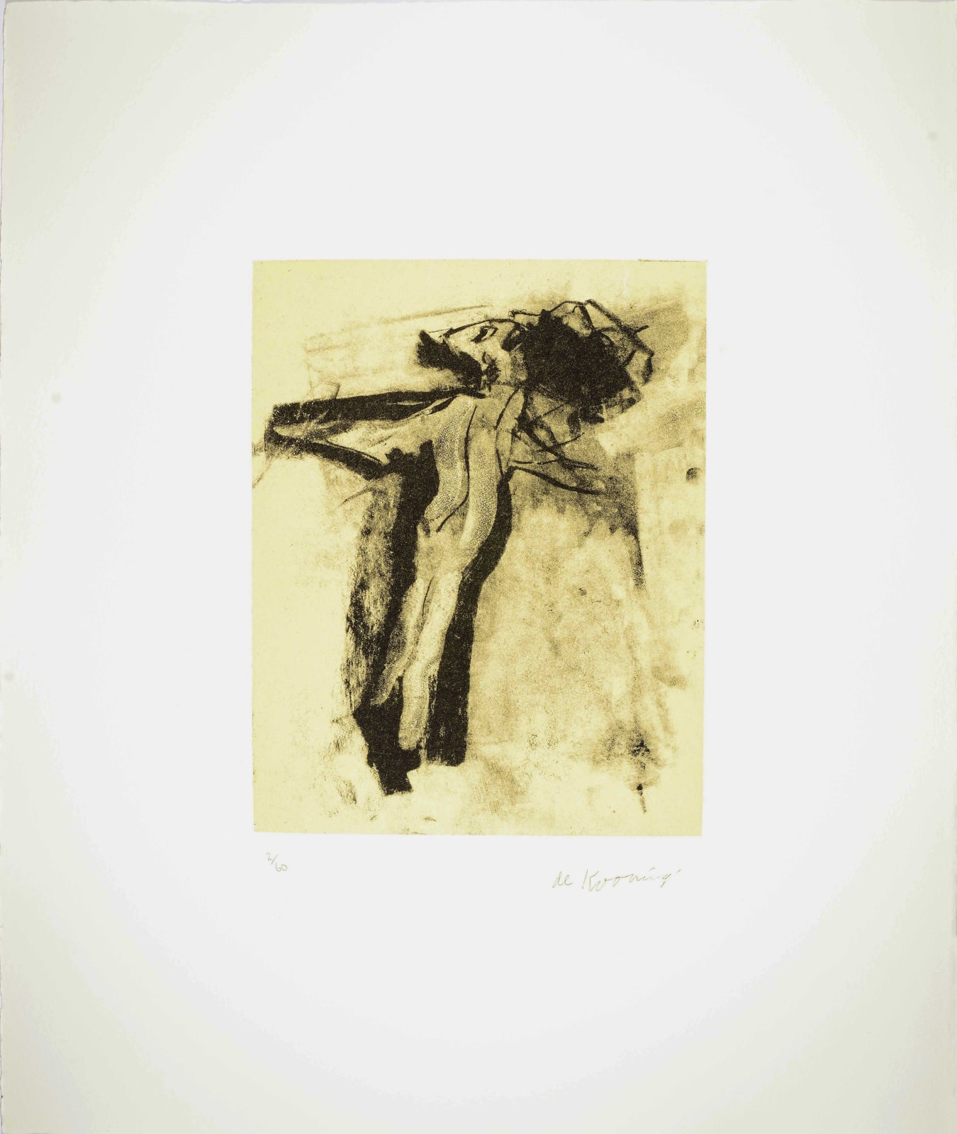 Willem de Kooning, Seventeen Lithographs for Frank O'Hara: Plate XI, 1988