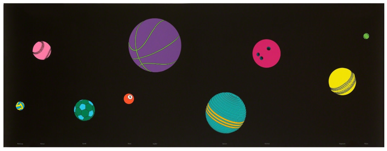 Michael Craig-Martin, The Planets, 2017