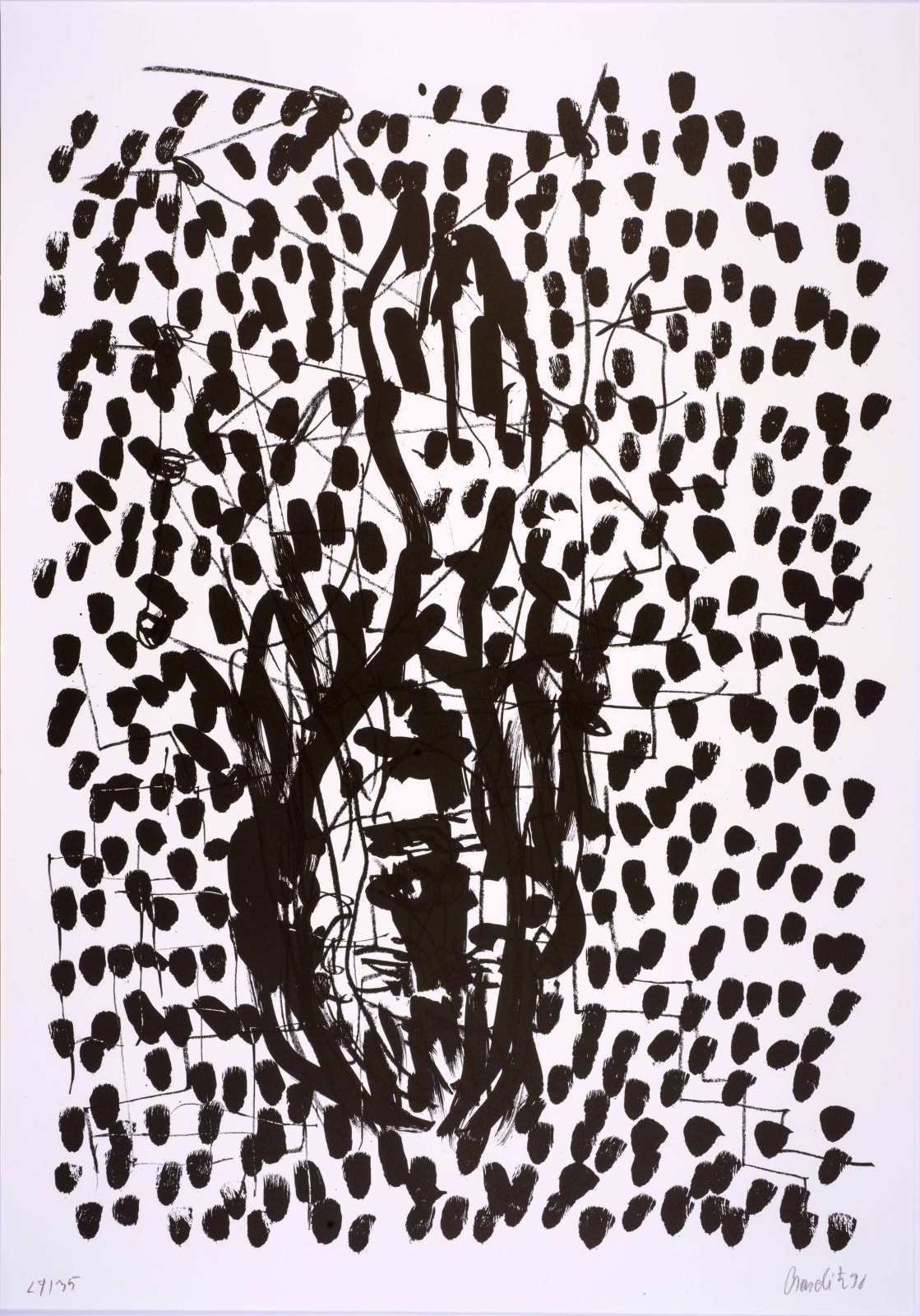 Georg Baselitz, Suite 45: One plate, 1990