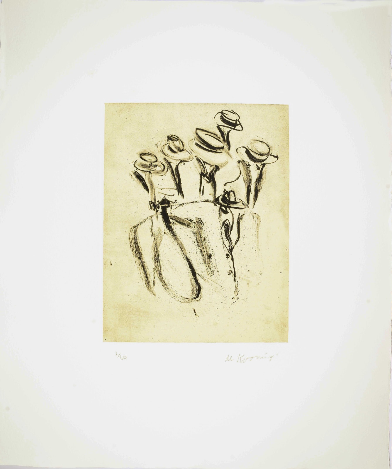 Willem de Kooning, Seventeen Lithographs for Frank O'Hara: Plate II, 1988
