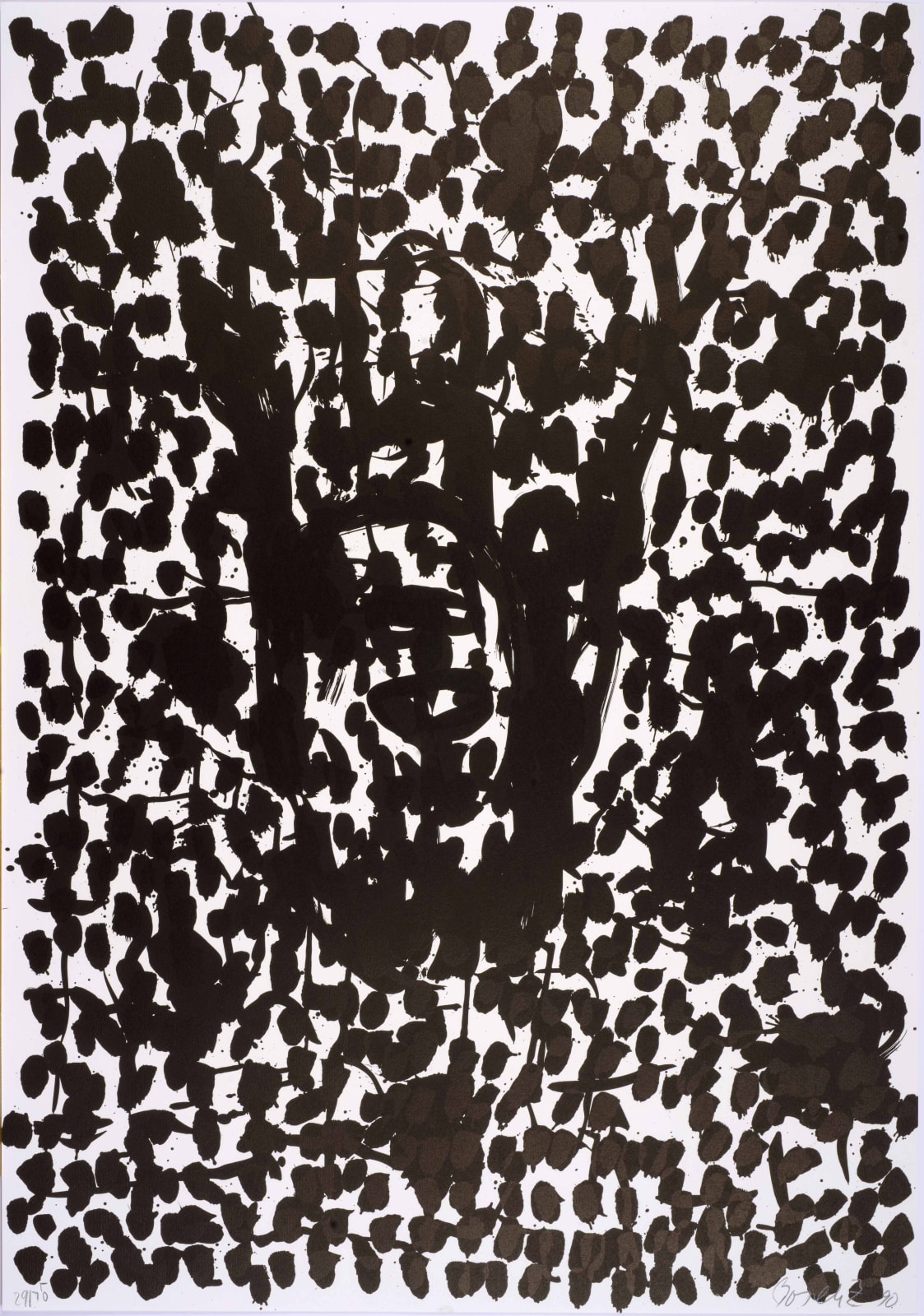 Georg Baselitz, Suite 45: One plate, 1990