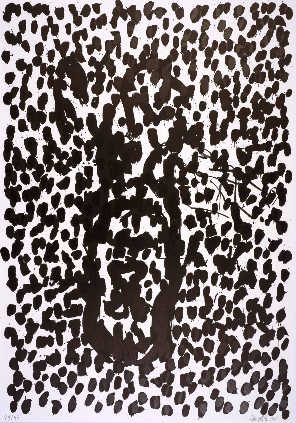 Georg Baselitz, Suite 45: One plate, 1990