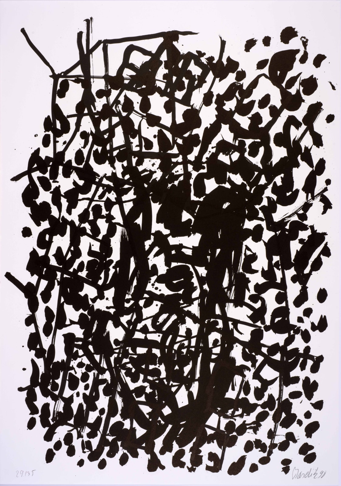 Georg Baselitz, Suite 45: One plate, 1990