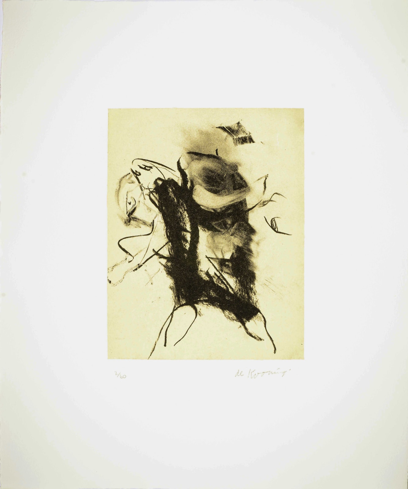 Willem de Kooning, Seventeen Lithographs for Frank O'Hara: Plate XIV, 1988