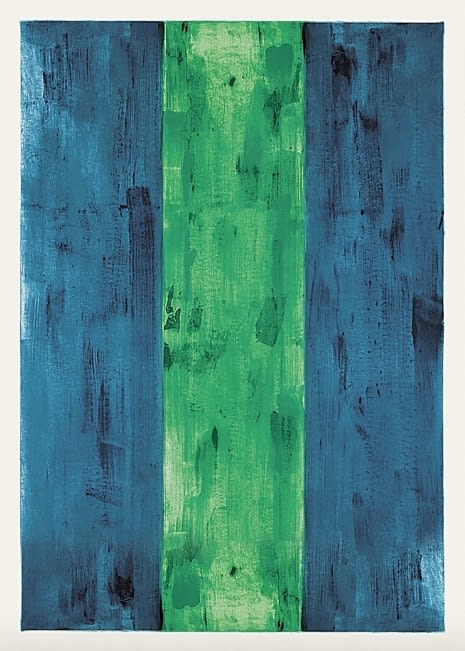 Günther Förg, Blau, grün, blau, 1995