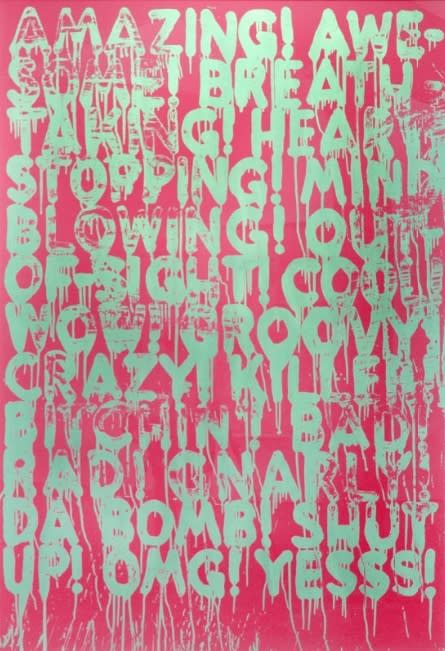 Mel Bochner, Amazing (Inverse), 2014