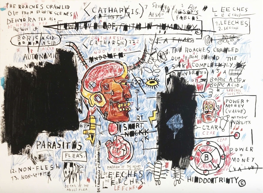 Jean-Michel Basquiat, Leeches, 2017