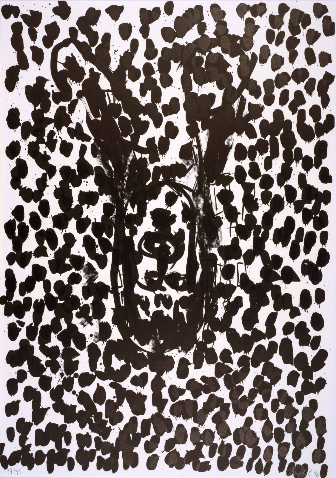 Georg Baselitz, Suite 45: One plate, 1990