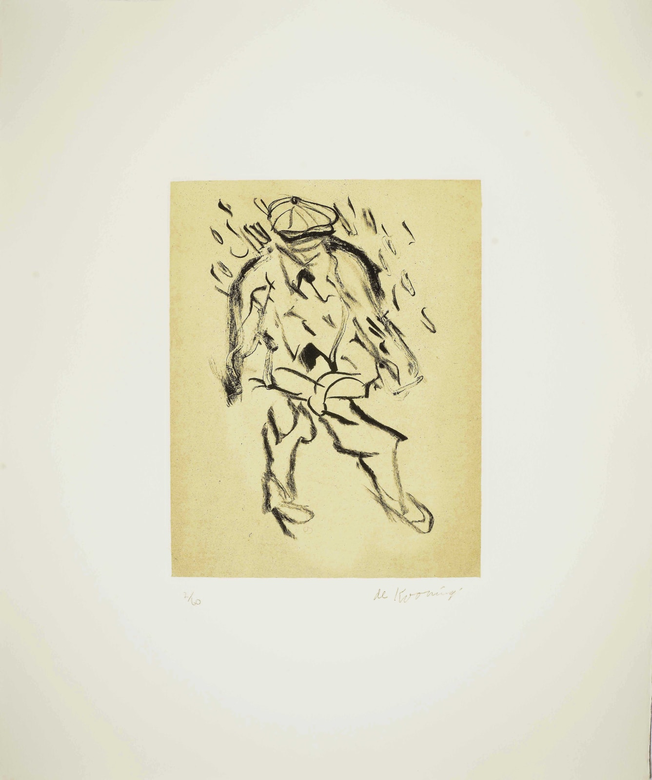 Willem de Kooning, Seventeen Lithographs for Frank O'Hara: Plate IX, 1988