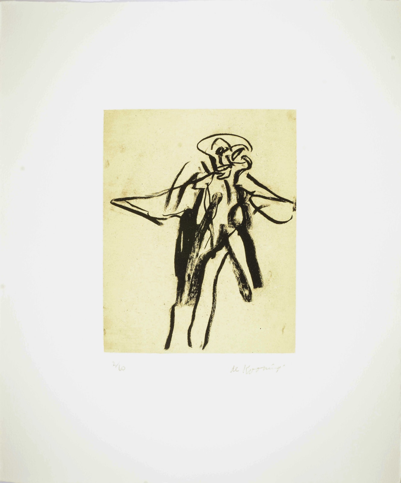 Willem de Kooning, Seventeen Lithographs for Frank O'Hara: Plate XIII, 1988