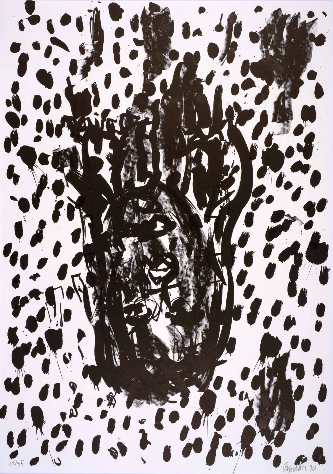 Georg Baselitz, Suite 45: One plate, 1990