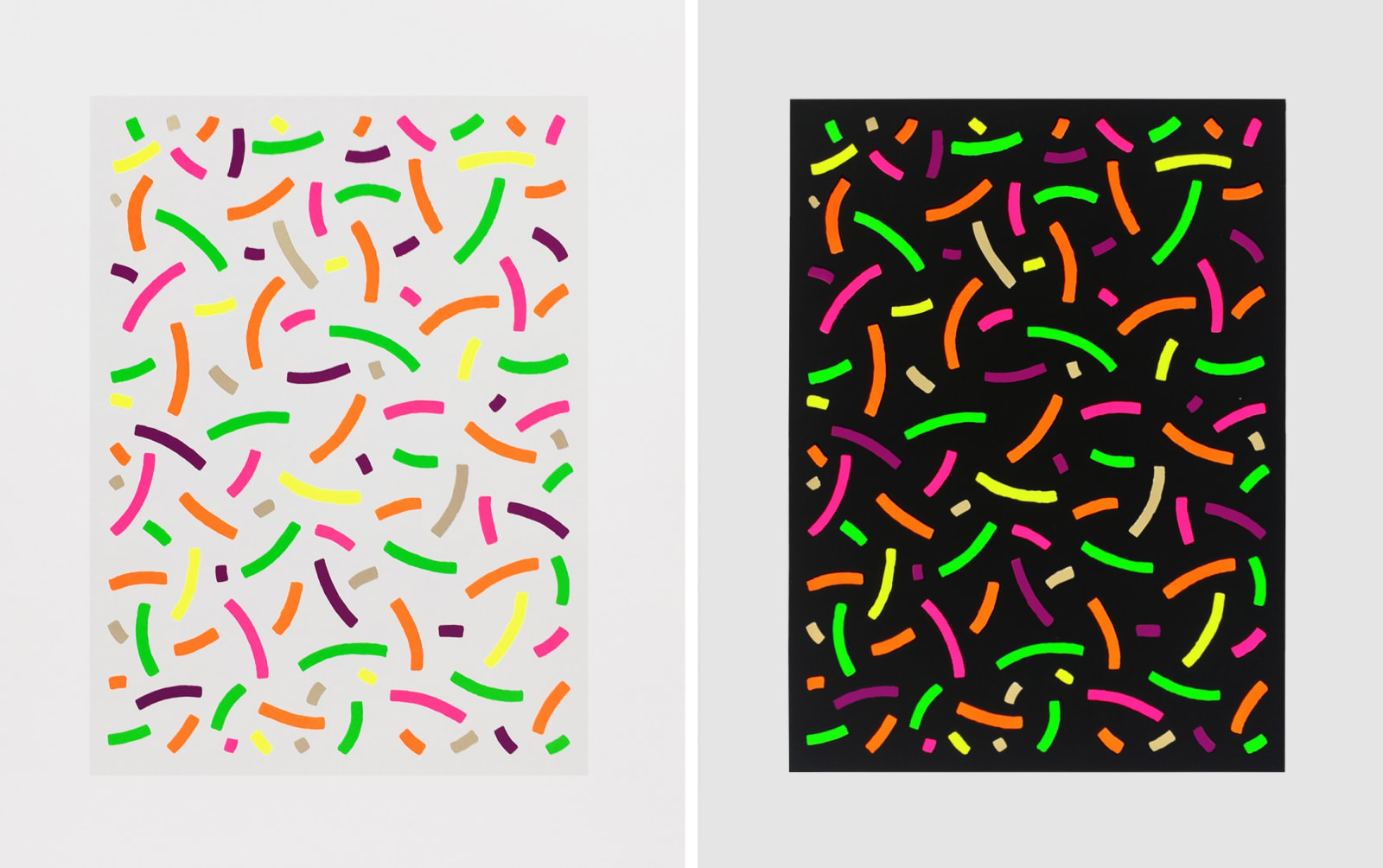 Osvaldo Mariscotti, Curves (Positive), 2019