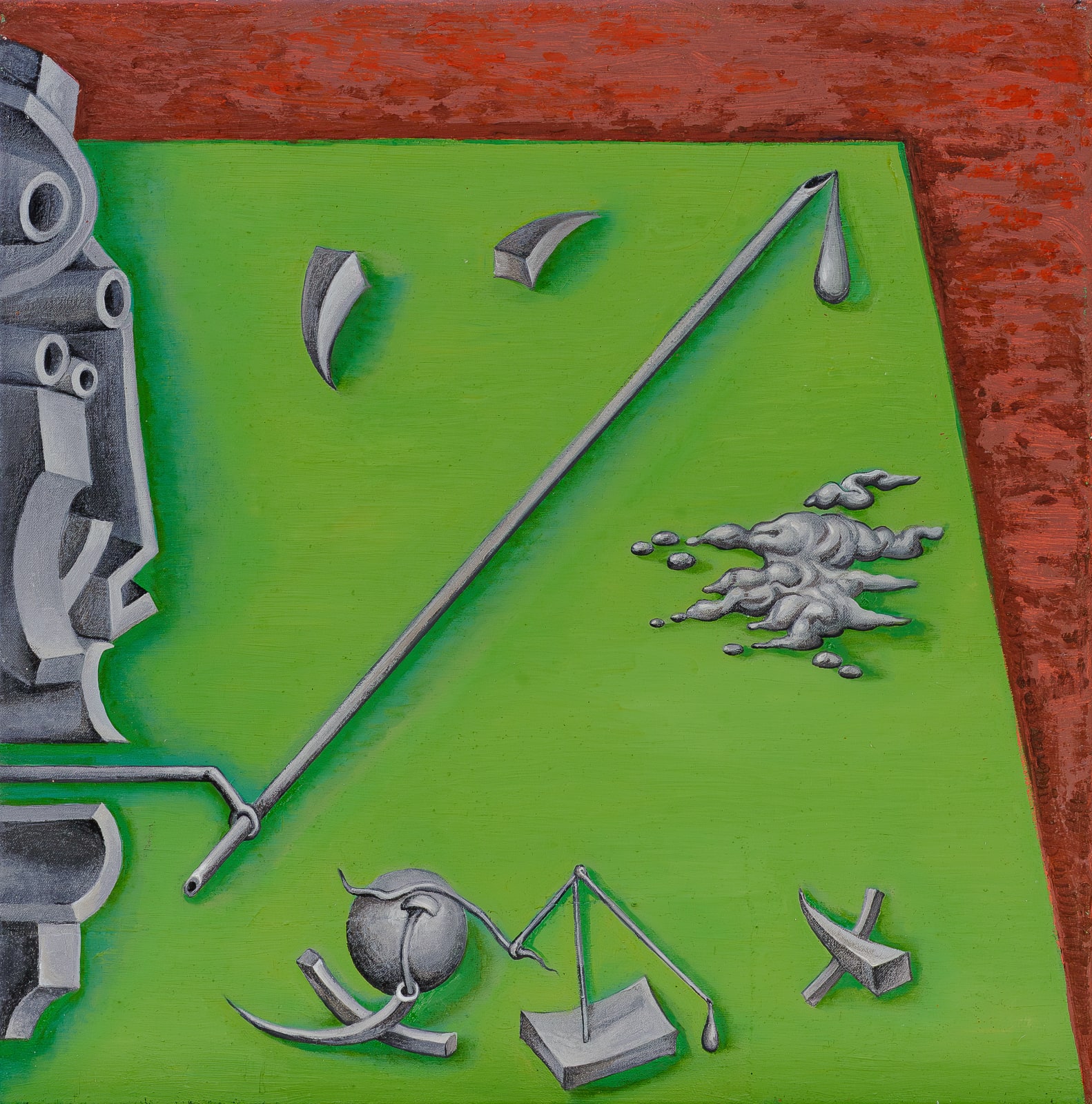 Anton Kushaev, Delirium, 60 x 60, 2024