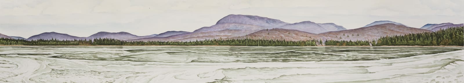 Sean Cavanaugh Atlantic Lace, 2021 Watercolor on paper 22.5 by 30.25 inches