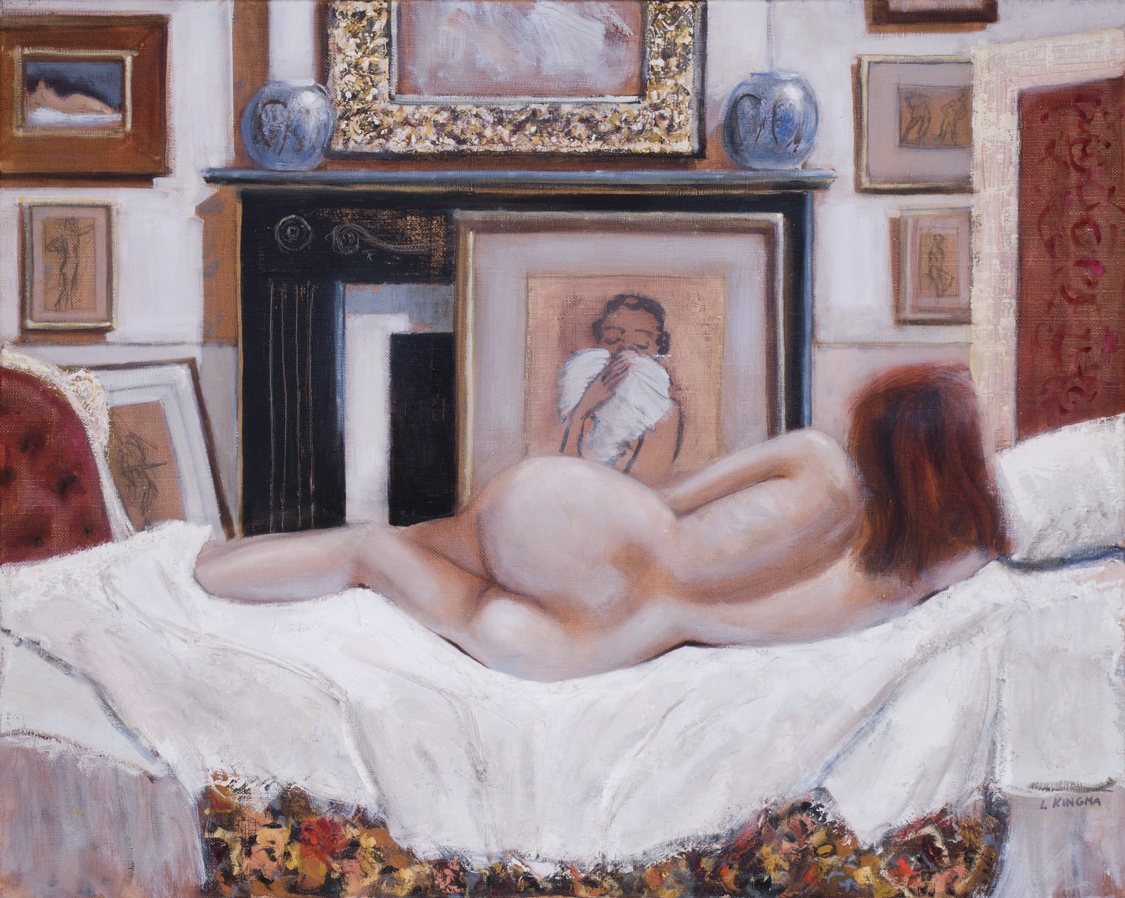 Lieuwe Kingma, Reclining Nude, 2010