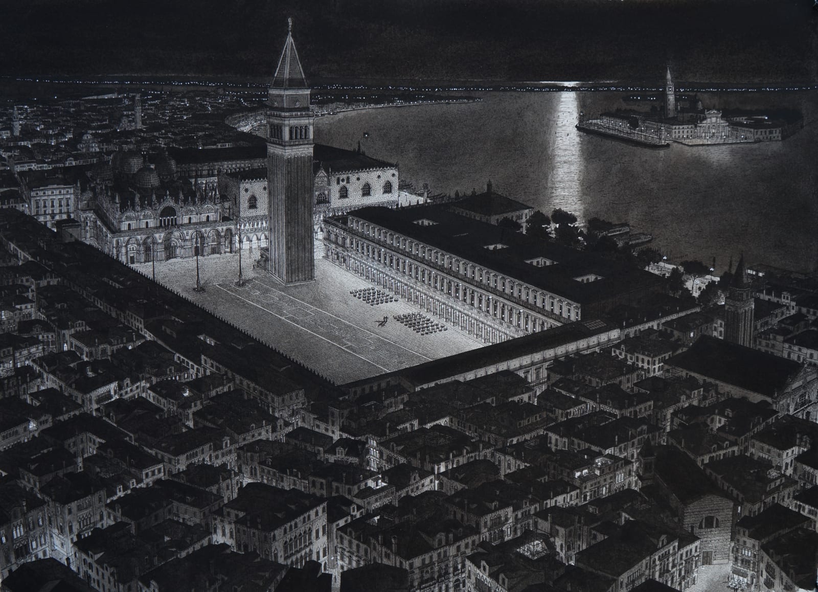 Stefan Bleekrode, Piazza San Marco at Night
