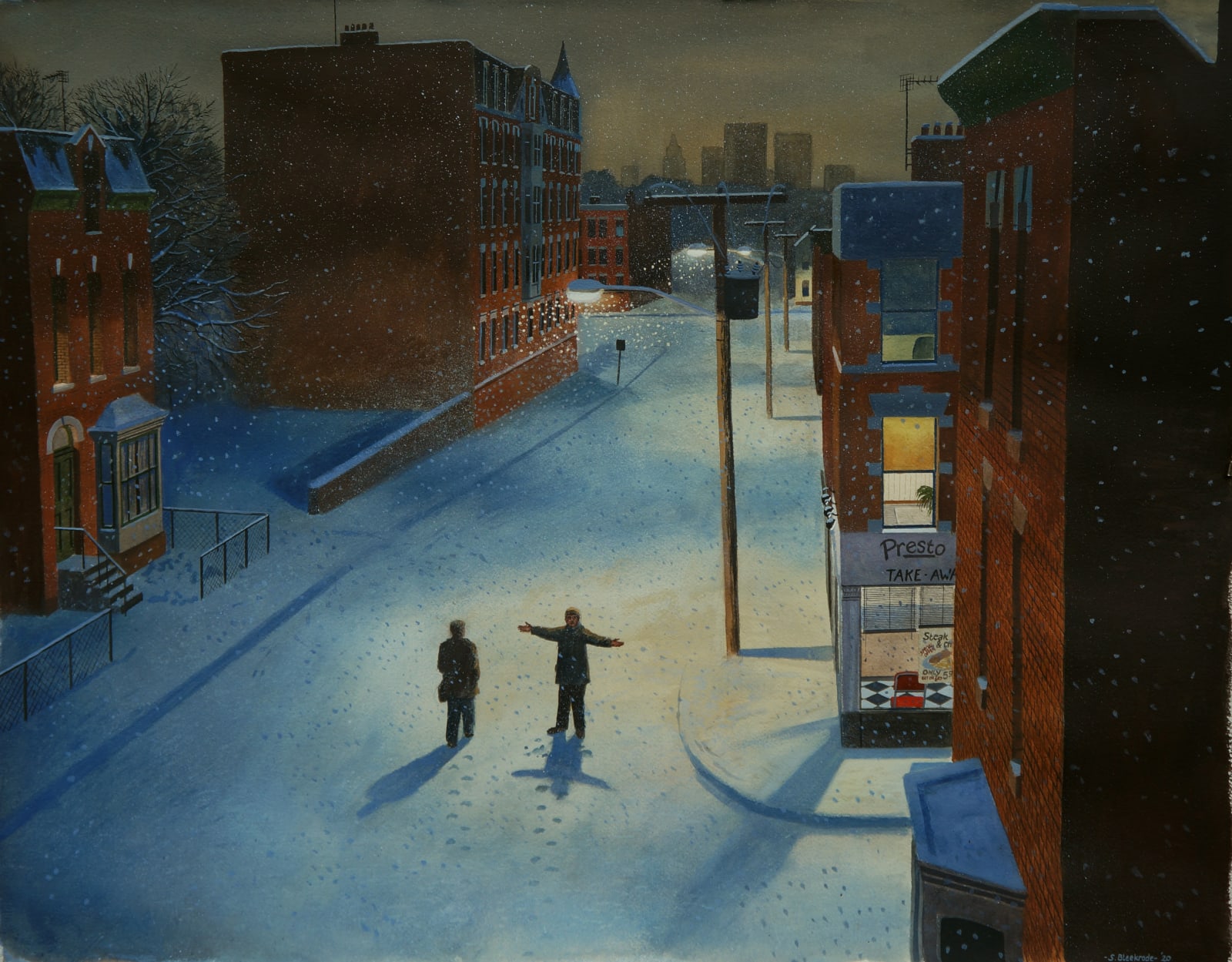 Stefan Bleekrode, Snow in the Evening, 2020
