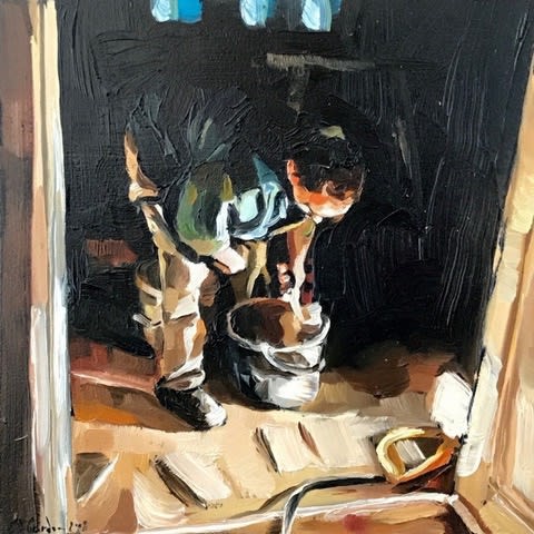 Edward B. Gordon, Mixing the plaster