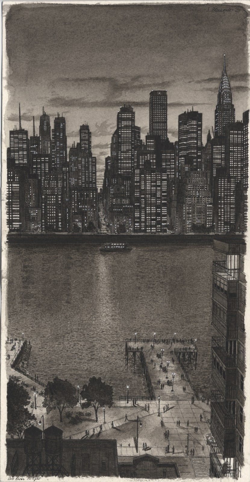 Stefan Bleekrode, East River Twilight