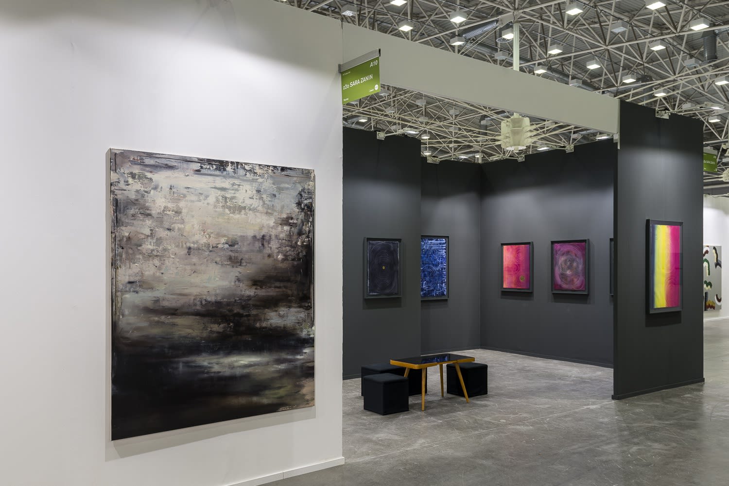 Installation view at Artefiera Bologna 2022 Painting section, hall 15, booth A10 ph. Sebastiano Luciano