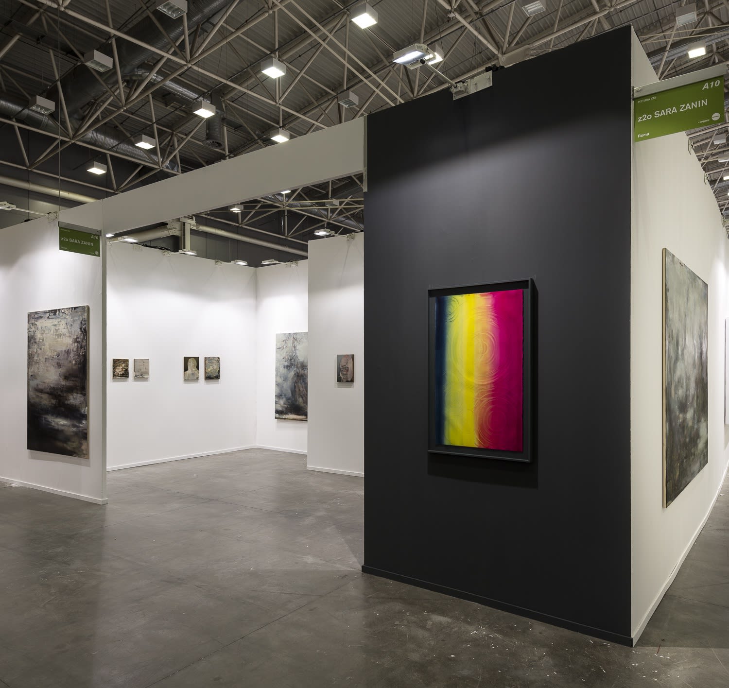 Installation view at Artefiera Bologna 2022 Painting section, hall 15, booth A10 ph. Sebastiano Luciano