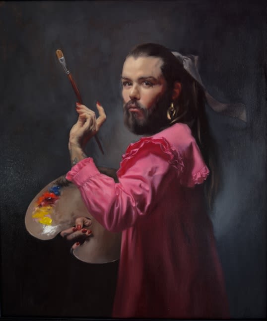 Thix, Il Feminiello (autorretrato em rosa) , 2024